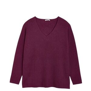 Pink Clover Eyrwin V Neck Tunic Sweater NWOT